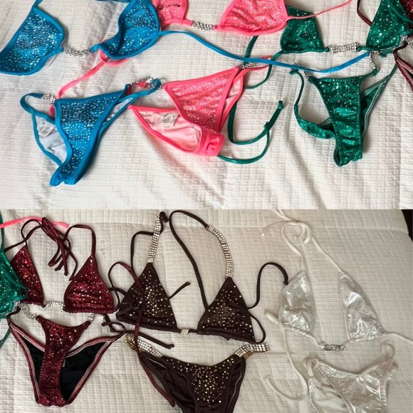 6 PIECE SET COMPETITION SWIMSUIT FOR SALE - Picture 1 of 7